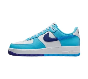 NIKE AIR FORCE 1 LOW '07 LV8 SPLIT LIGHT PHOTO BLUE DEEP ROYAL