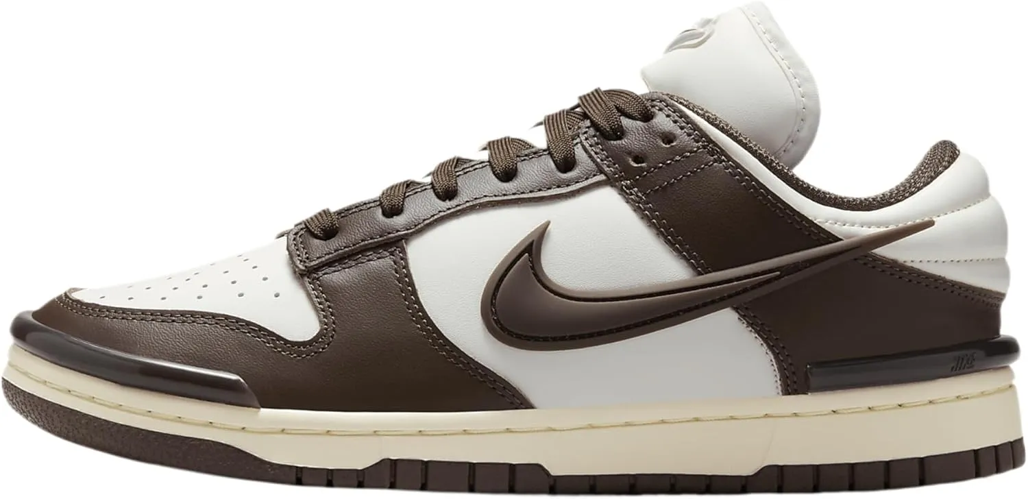 Nike Dunk Low Twist Women's Shoes (DZ2794-003, Phantom/Coconut Milk/Baroque Brown)