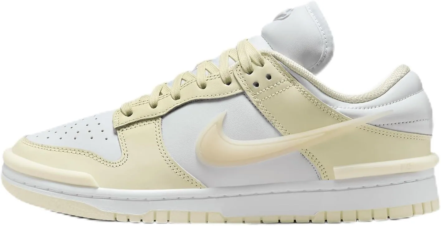 Nike Dunk Low Twist Women's Shoes (DZ2794-104, Coconut Milk/White/Guava Ice) Size 10.5