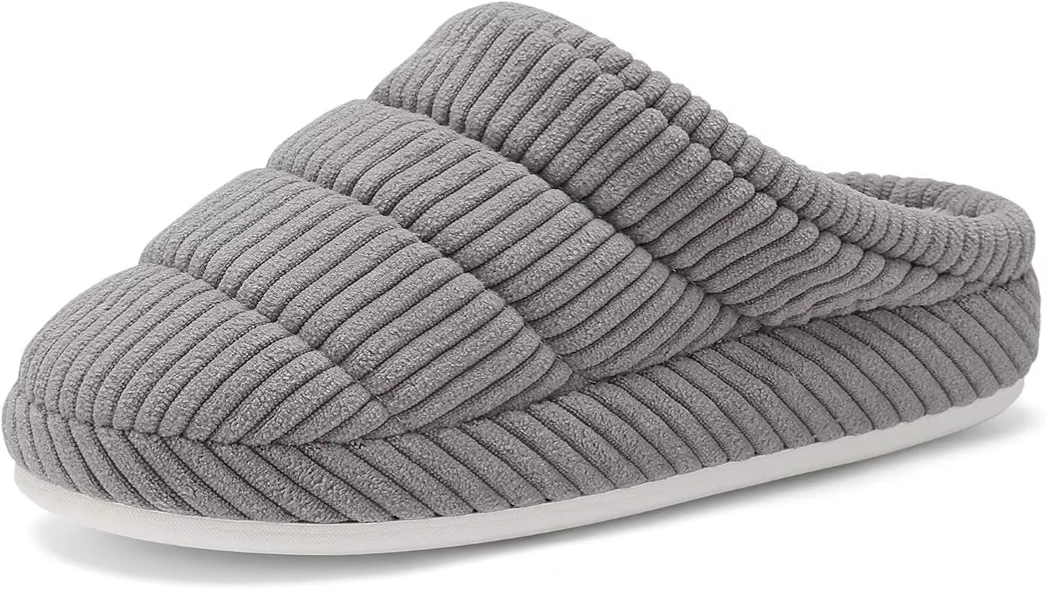 NineCiFun Women's Fuzzy House Slippers Corduroy Memory Foam Warm Slip On Slippers Comfy Bedroom Indoor Outdoor Shoes