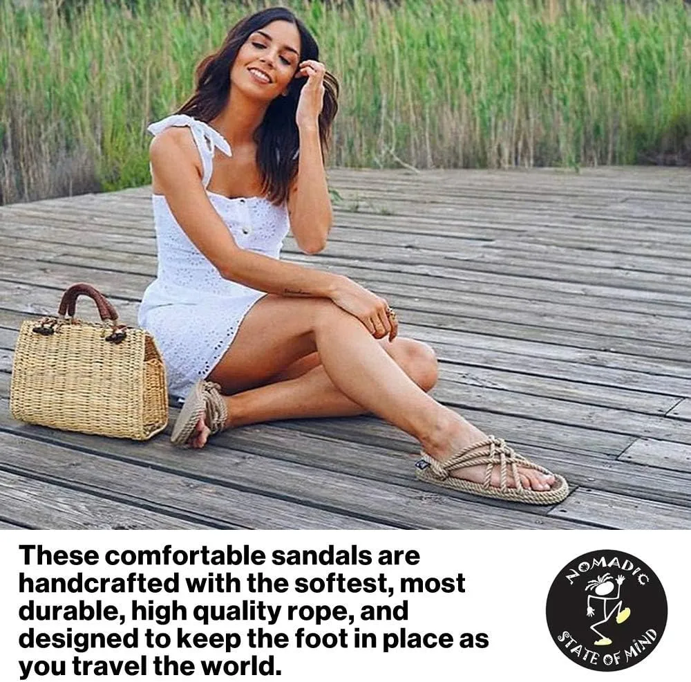 Nomadic State of Mind Rope Sandals, JC Sandals For Men and Women, Unisex, Handmade, Jesus Shoes, Straw Sandals