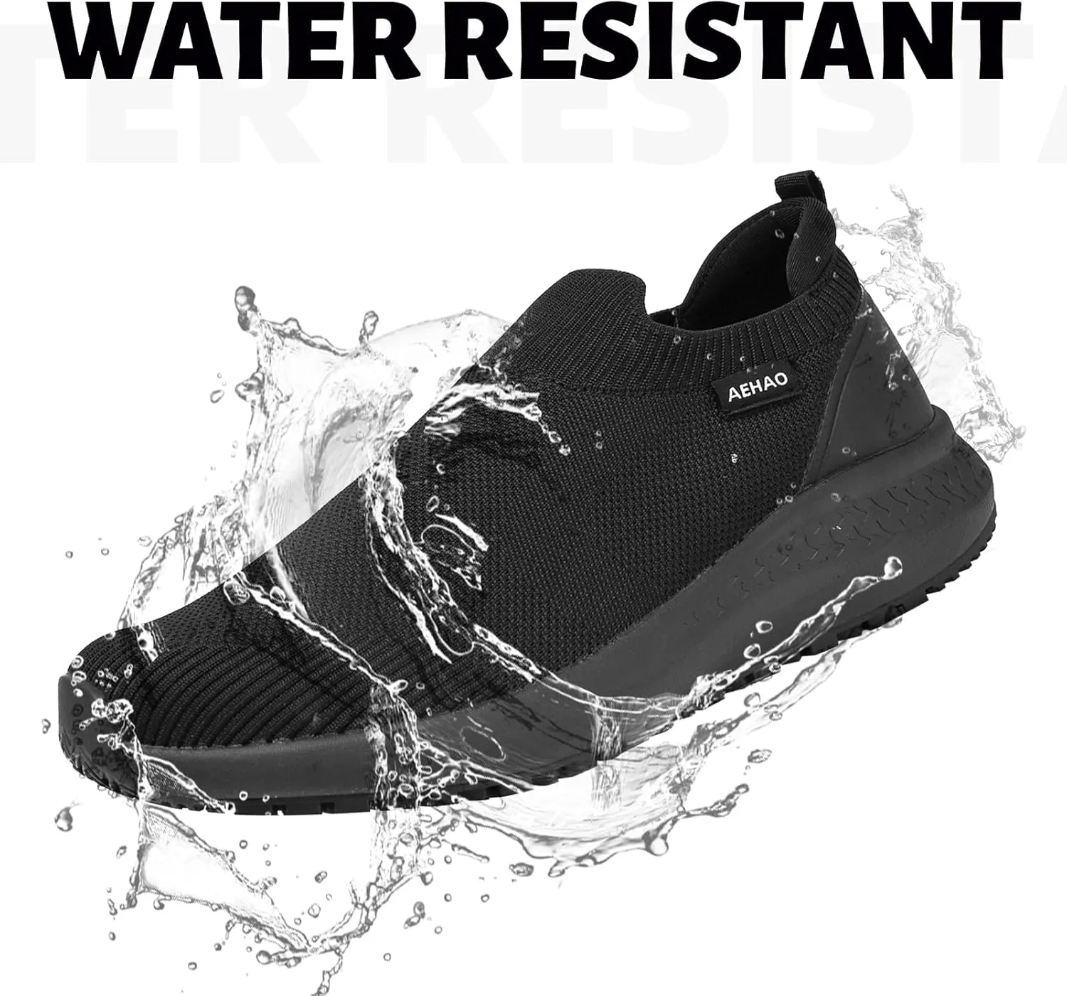 Non Slip Work Shoes for Men Food Service Slip On Chef Kitchen Shoes Waterproof Work Shoes Restaurant Slip Resistant Hospital Walking Sneakers Air Cushion Breathable Lightweight