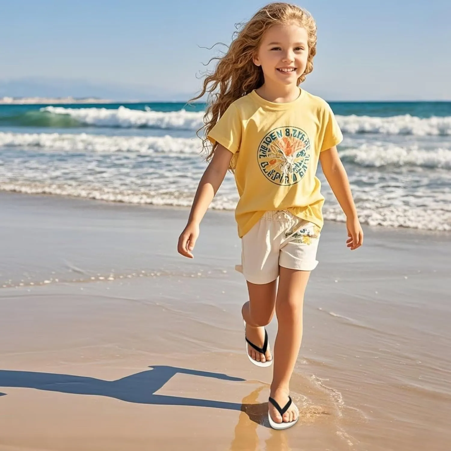 Novelty Water Pool Sandals Kids Slip On Shower Bathroom Shoes Breathable Non-Slip Thong Sandals for Girls Boys