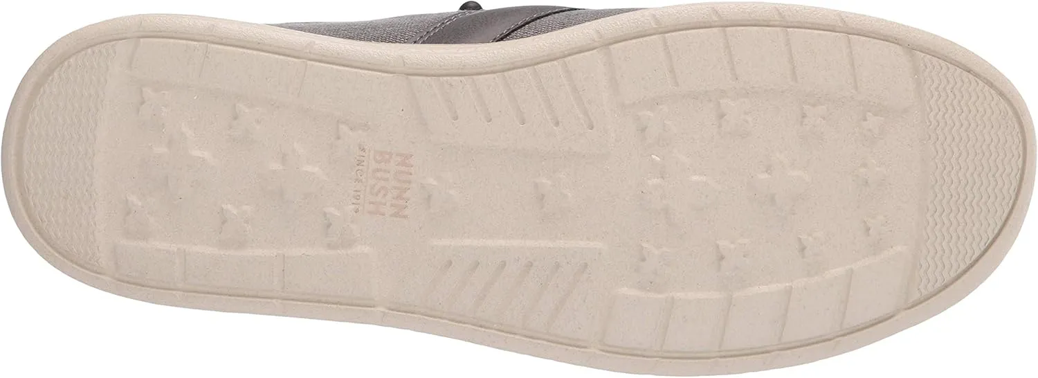 Nunn Bush Men's Brewski Moc Toe Slip-on Canvas Knit Loafer with Elastic Bungee