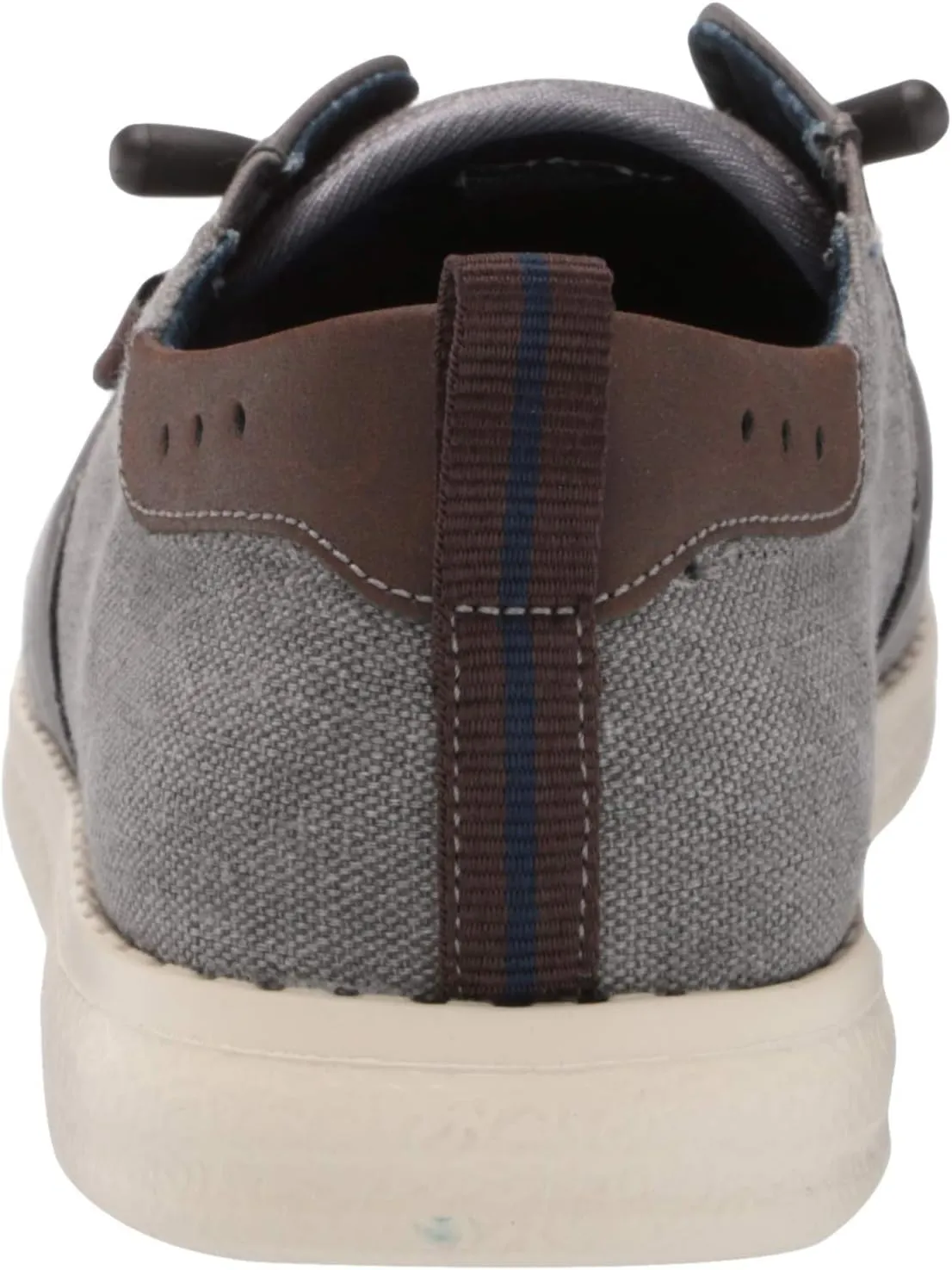 Nunn Bush Men's Brewski Moc Toe Slip-on Canvas Knit Loafer with Elastic Bungee