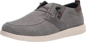 Nunn Bush Men's Brewski Moc Toe Slip-on Canvas Knit Loafer with Elastic Bungee