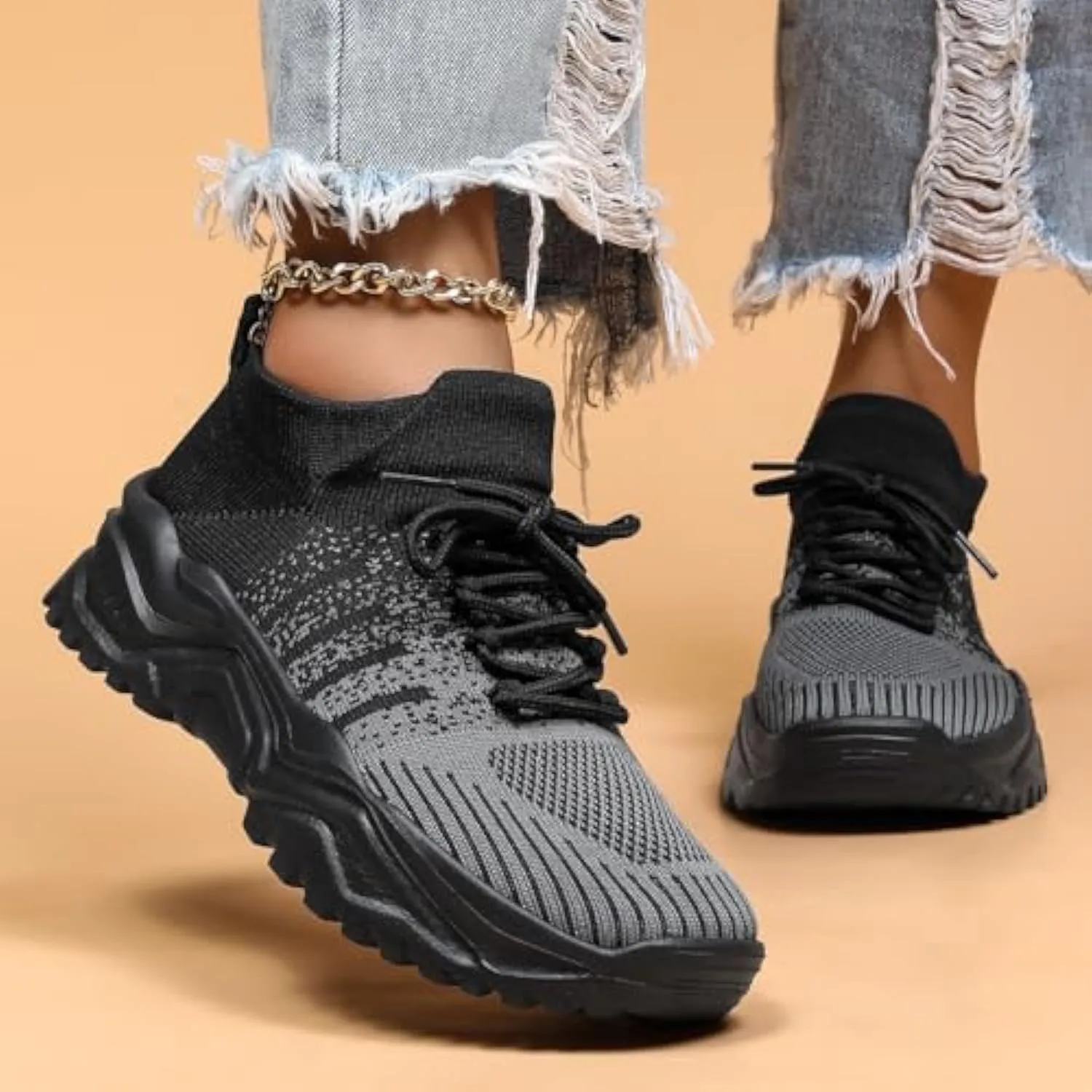 Nurse Babe Shoes,Classic Slip-On Breathable Mesh Sneakers,Non-Slip Lightweight Walking Shoes for Women,Classic Lace up Slip-on Breathable Sneakers for Women on Feet All Day