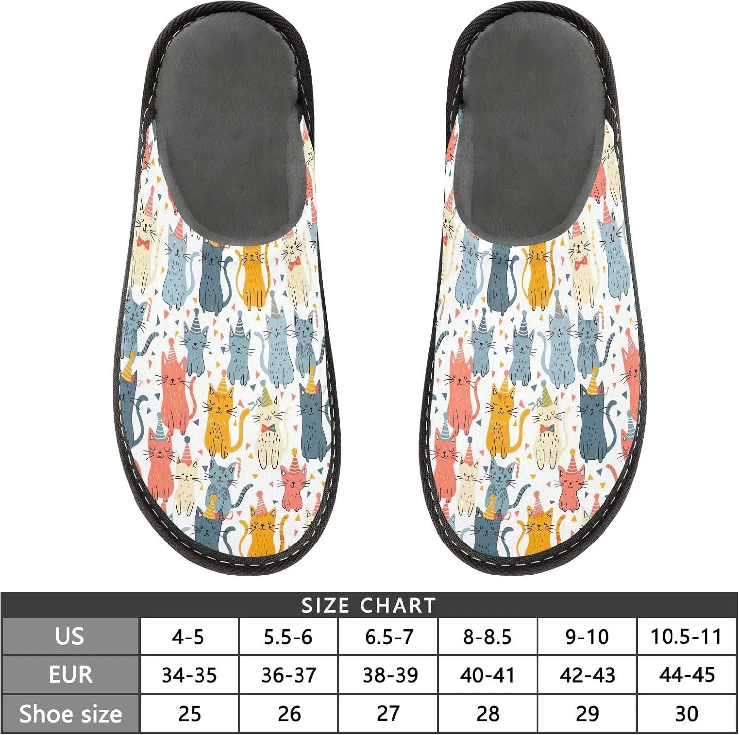 ODAWA Zebra Yellow Male Shoe House Slippers Memory Foam Plush Mens Slip on House Shoes