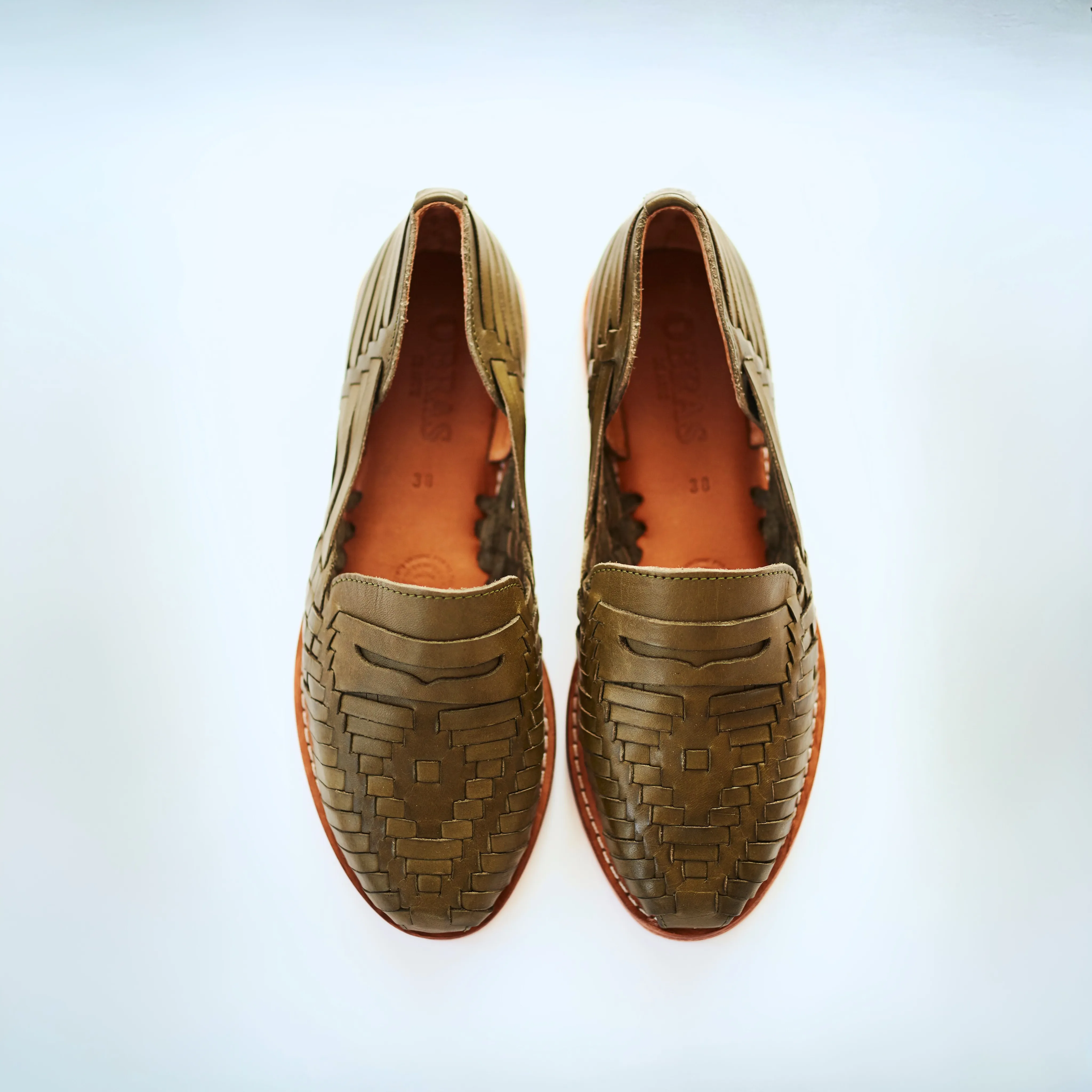 Olive Green Leather Sebastian Loafer