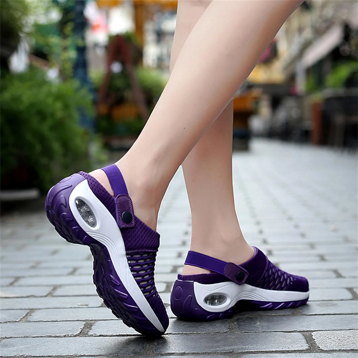 Orthopedic Clogs for Women, Women's Orthopedic Clogs with Air Cushion Support to Reduce Back & Knee Pressure, Slip-on