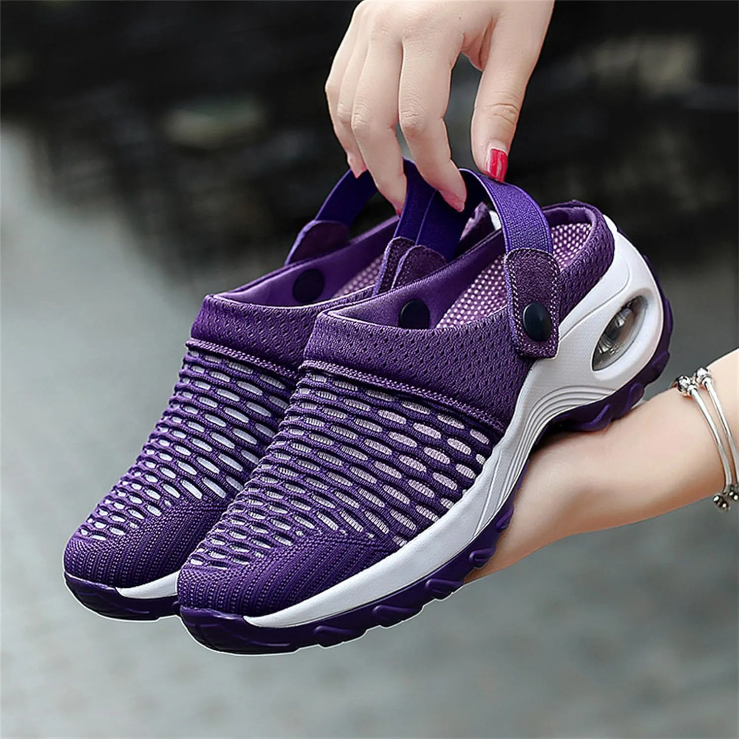 Orthopedic Clogs for Women, Women's Orthopedic Clogs with Air Cushion Support to Reduce Back & Knee Pressure, Slip-on