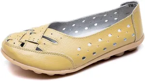 Orthopedic Loafers in Breathable Leather,Owlkay New Casual Women Shoes,Women's Comfortable Loafer Casual Leather Fashion Flats Breathable Shoes