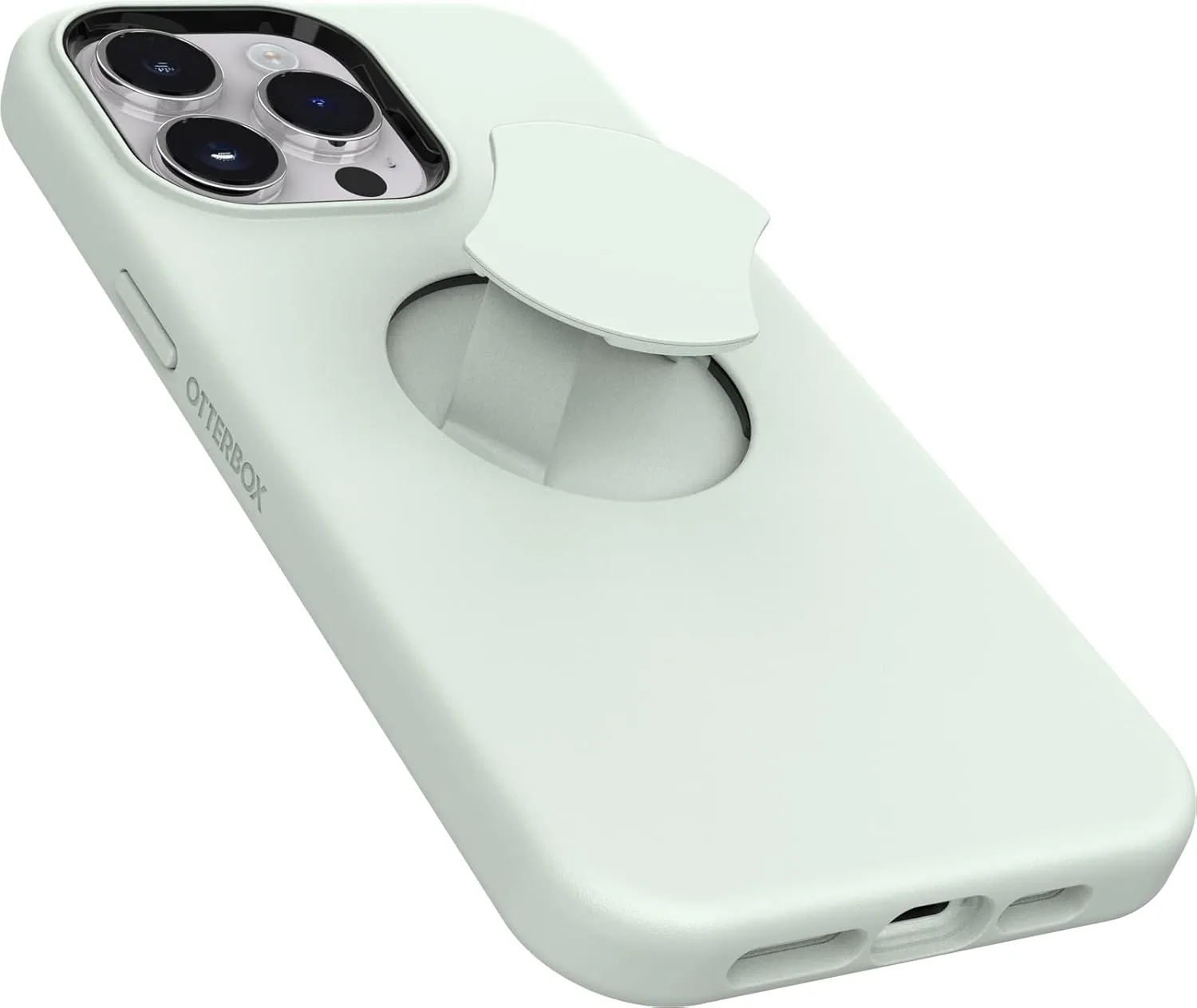 OtterBox iPhone 14 Pro Max OtterGrip Symmetry Series Case - CHILL Out (Green), Built-in Grip, Sleek case, Snaps to MagSafe, Raised Edges Protect Camera & Screen