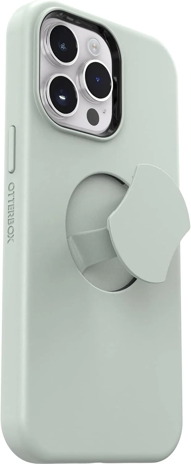 OtterBox iPhone 14 Pro Max OtterGrip Symmetry Series Case - CHILL Out (Green), Built-in Grip, Sleek case, Snaps to MagSafe, Raised Edges Protect Camera & Screen
