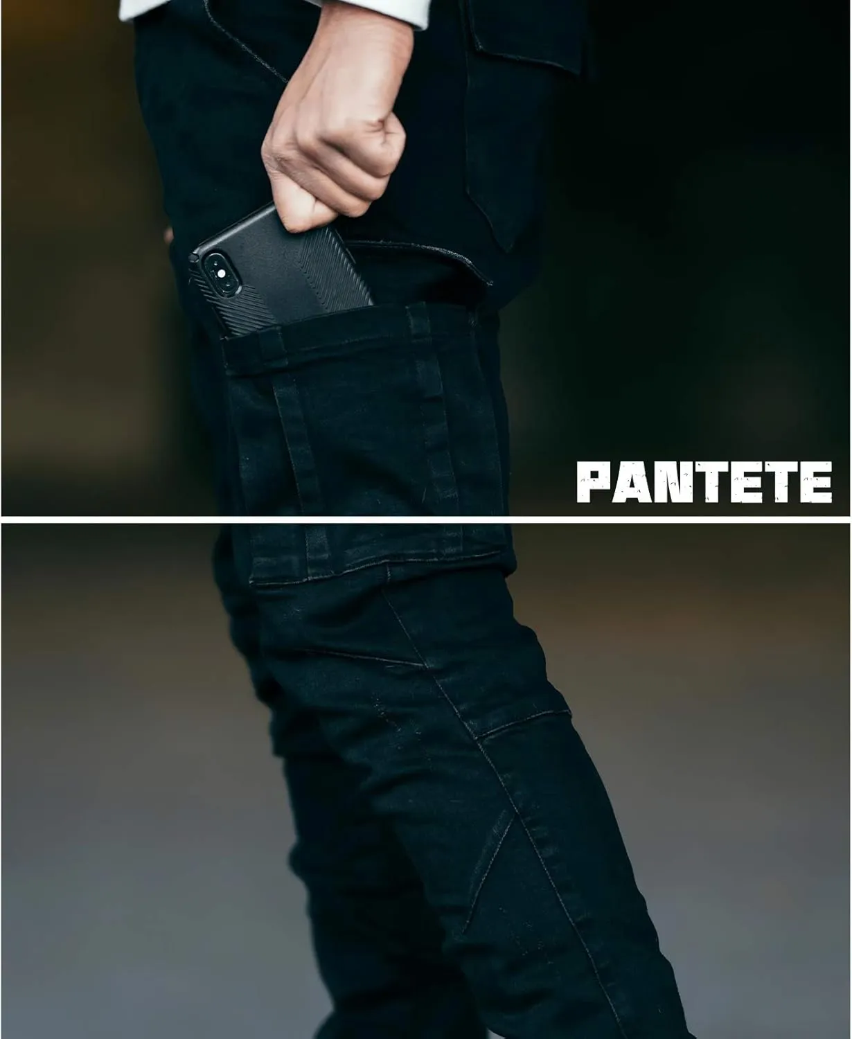 Pantete Mens Slim Fit Jeans 7 Pockets Stretch Skinny Denim Pencil Pants Nova Fashion