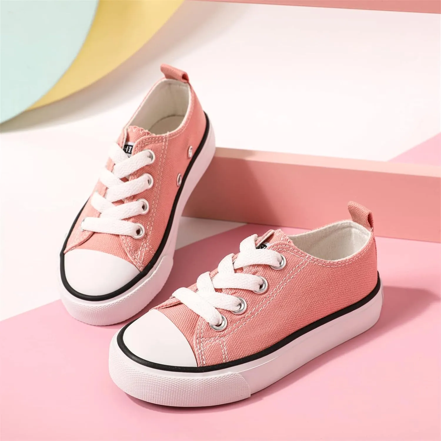 PATPAT Toddler Shoes for Girl & Boy, Toddler Sneakers Little Kid Shoes [Breathable & Comfortable] [Lightweight & Durable] Casual, Stylish and Comfortable Slip-On Canvas Sneaker Toddler Shoes Size