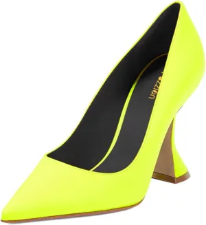 Pazzion Women Fashion Closed Pointed Toe Pumps High Heels Slip On Solid Color Shoes for Casual Walking Dating Outfit Size 4-16 US