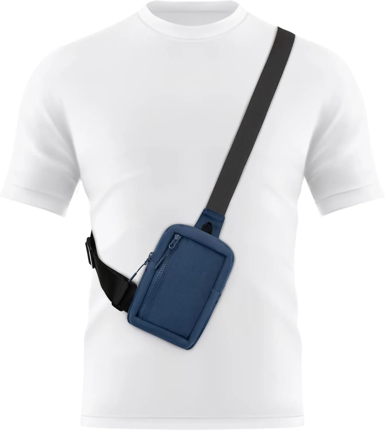 Peicees Mini Sling Bag for Men Women Crossbody Bag Travel Running Phone Daypack Shoulder Bags