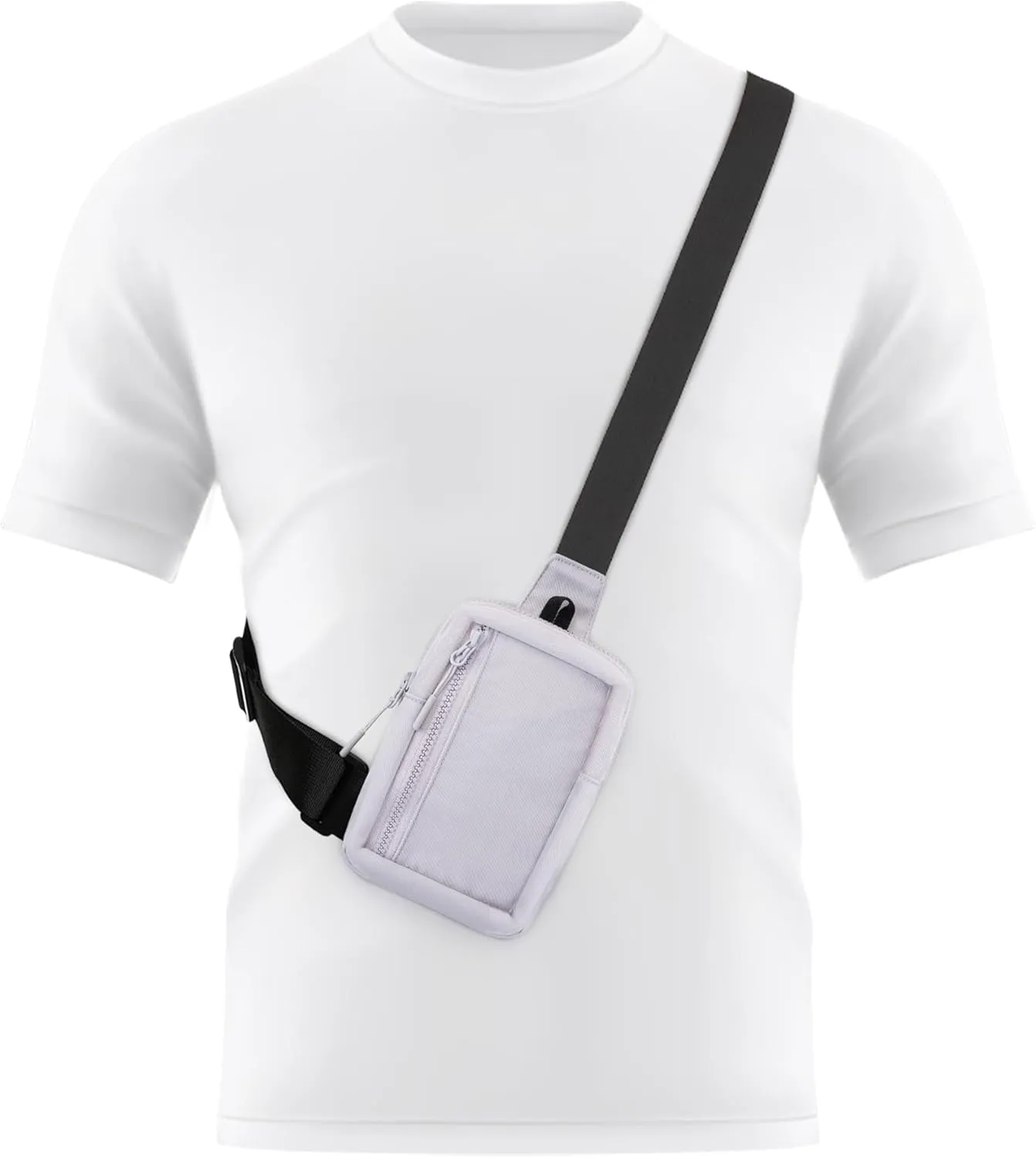 Peicees Mini Sling Bag for Men Women Crossbody Bag Travel Running Phone Daypack Shoulder Bags