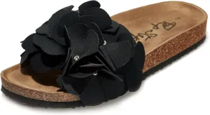 PepStep Slide Sandals for Women or Ladies Dressy Summer Casual, Cute Bow Tie Knot On Top Strap, Comfy Slip On Cork Foot Bed