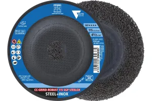 PFERD CC-Grind®-Robust, 4-1/2" x 7/8" - SGP STEELOX VICTOGRAIN® Ceramic - High-Performance Abrasive Disc for Aggressive Grinding Grinding Disc - Part 61152 (Pack of 10)
