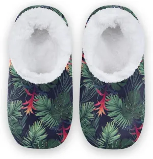 Poeticcity Unisex Fuzzy House Slippers, Warm Fur Lining Shoes, Non-Slip Memory Foam Slippers M-XXL