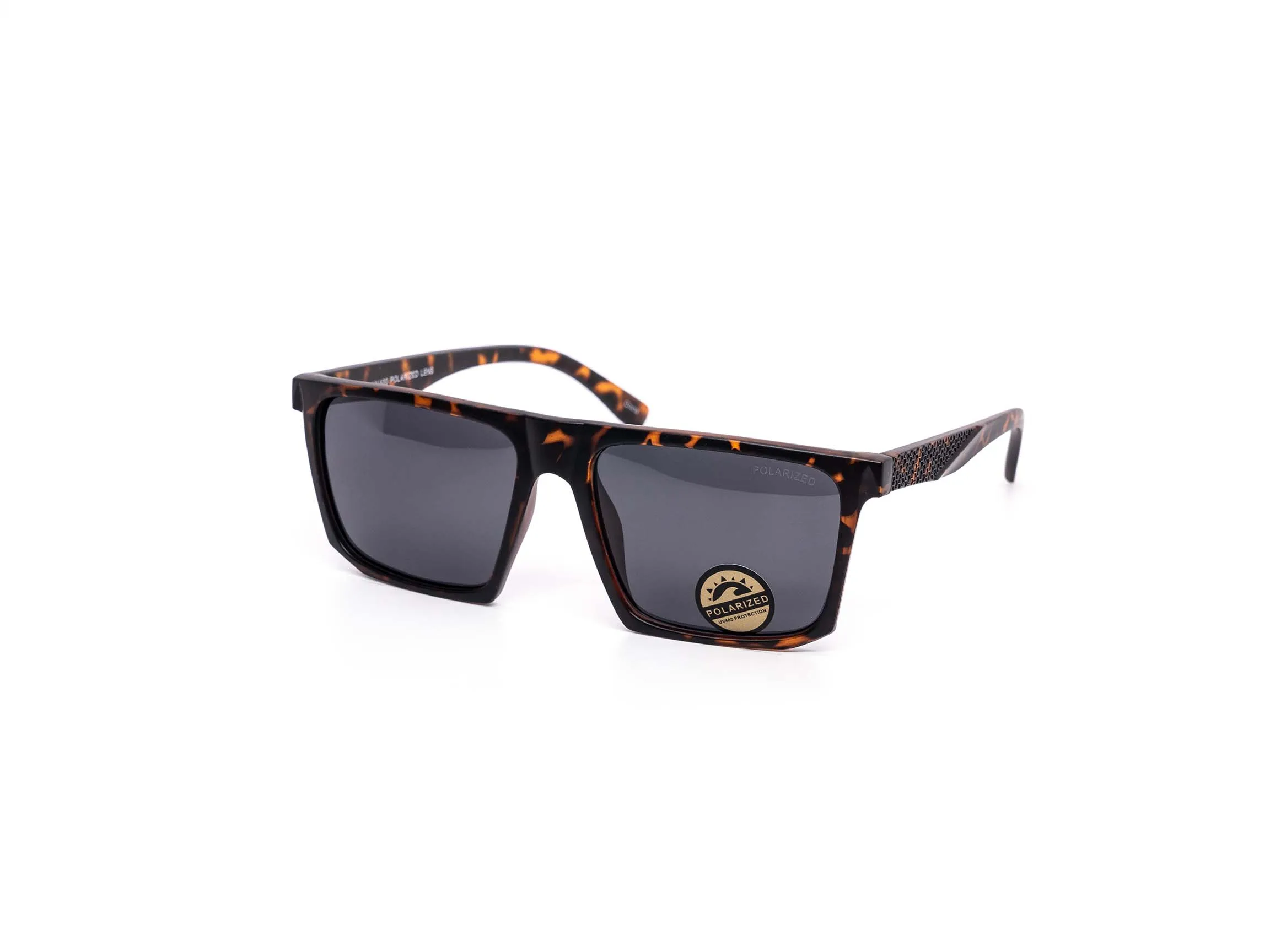 Polarized Sleek Flat-top Square Sunglasses