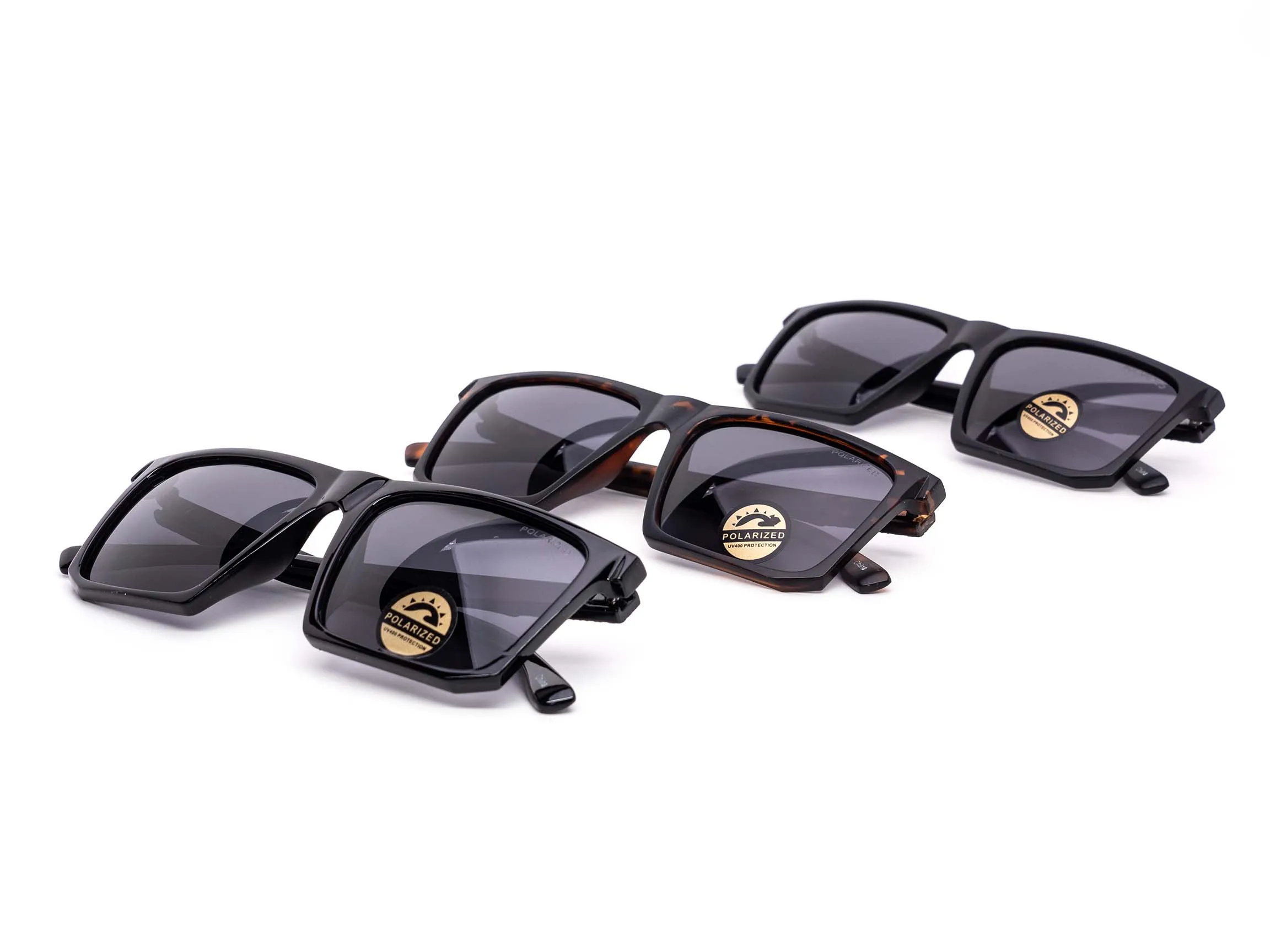 Polarized Sleek Flat-top Square Sunglasses