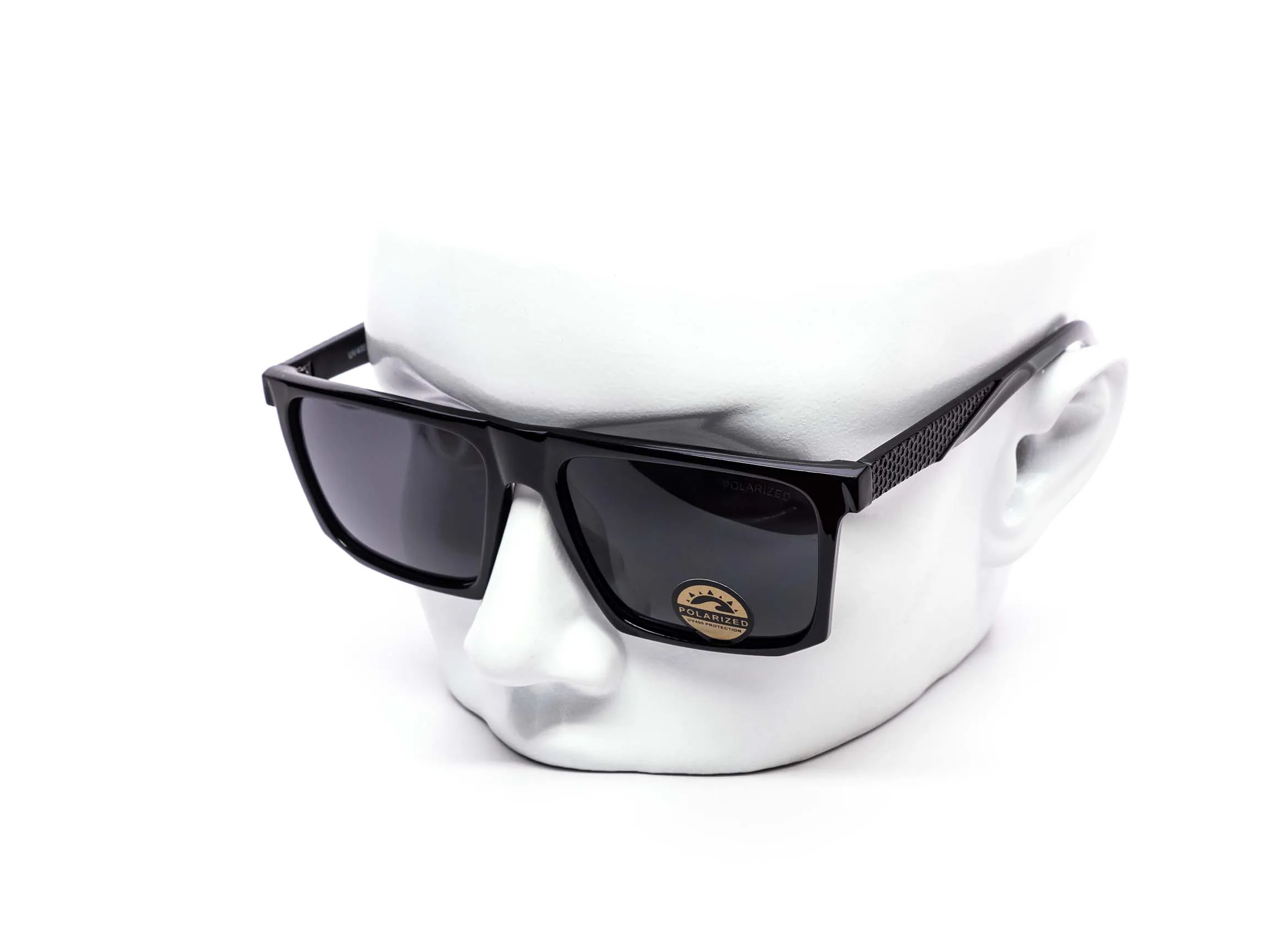 Polarized Sleek Flat-top Square Sunglasses