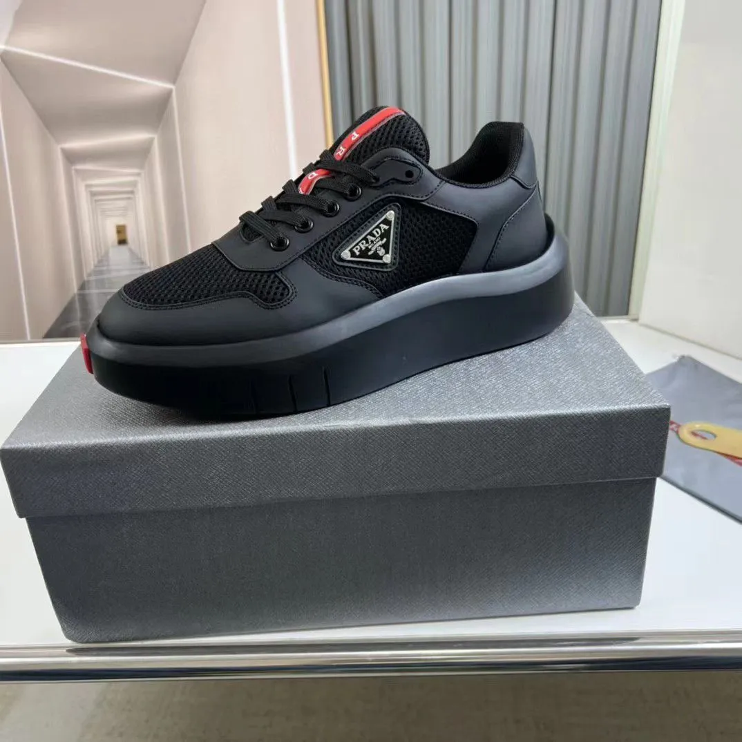 PRADA || Black Prada America’s Cup Sneaker