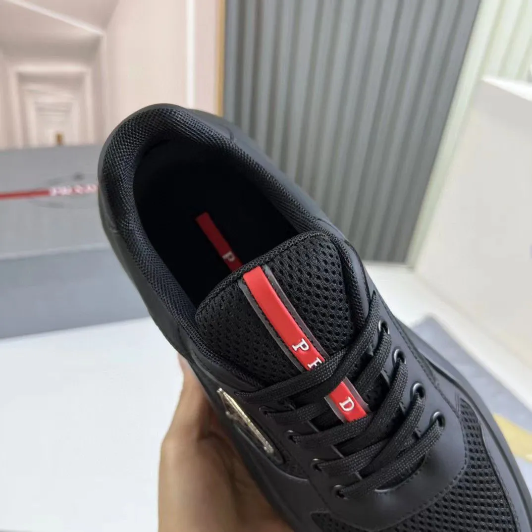 PRADA || Black Prada America’s Cup Sneaker
