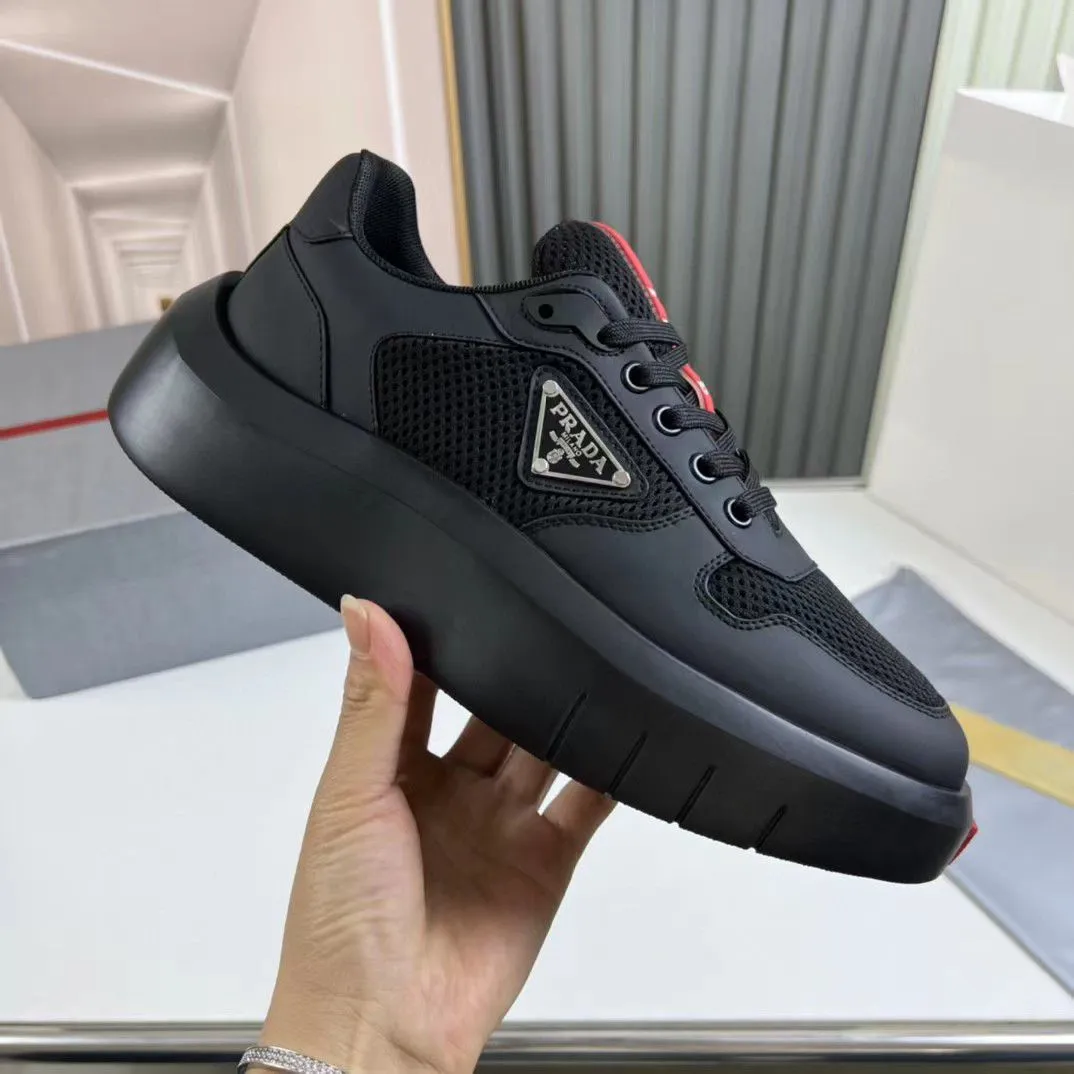 PRADA || Black Prada America’s Cup Sneaker