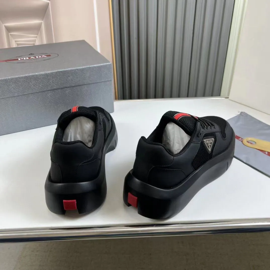 PRADA || Black Prada America’s Cup Sneaker