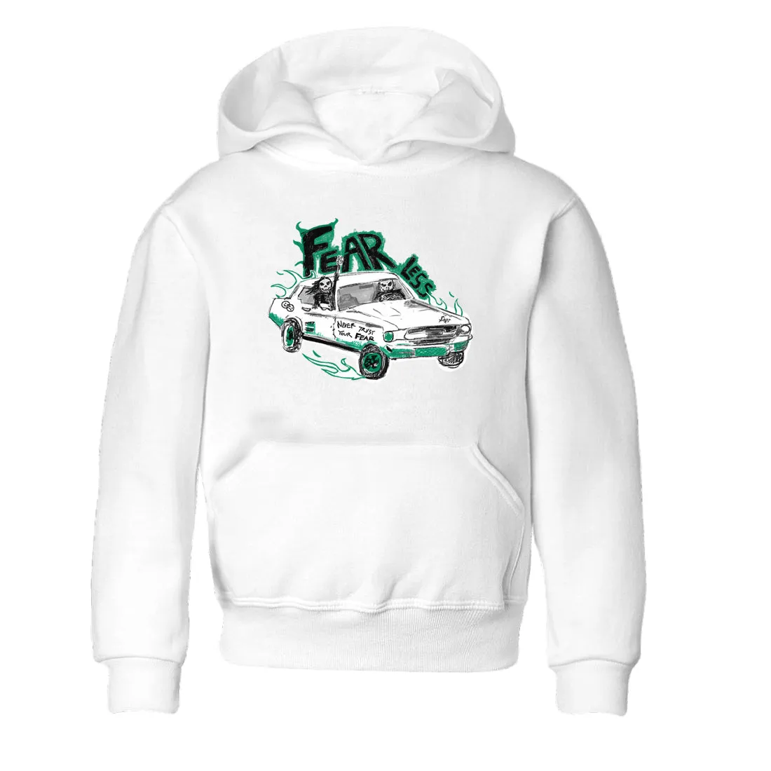 Price-match guarantee - Fearless Car Kids Jordan 4 Stylish design Air Sneaker Tees Green SNRT Oxidized