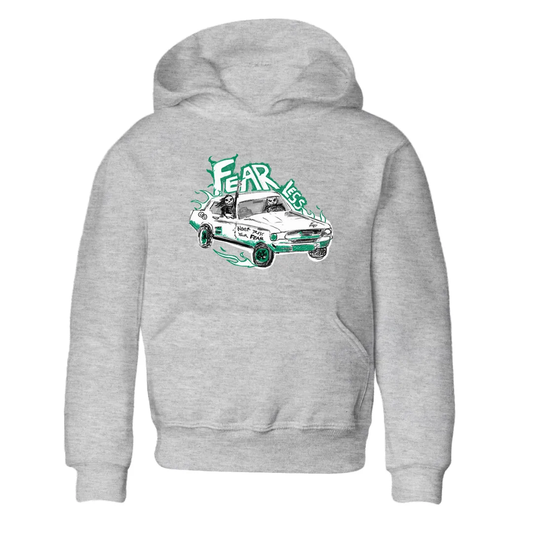 Price-match guarantee - Fearless Car Kids Jordan 4 Stylish design Air Sneaker Tees Green SNRT Oxidized