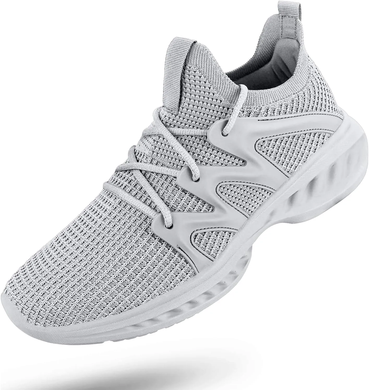 Pujcs Men's Slip on Walking Shoes Lightweight Breathable Non Slip Running Shoes Athletic Gym Tennis Shoes Sneakers for Men