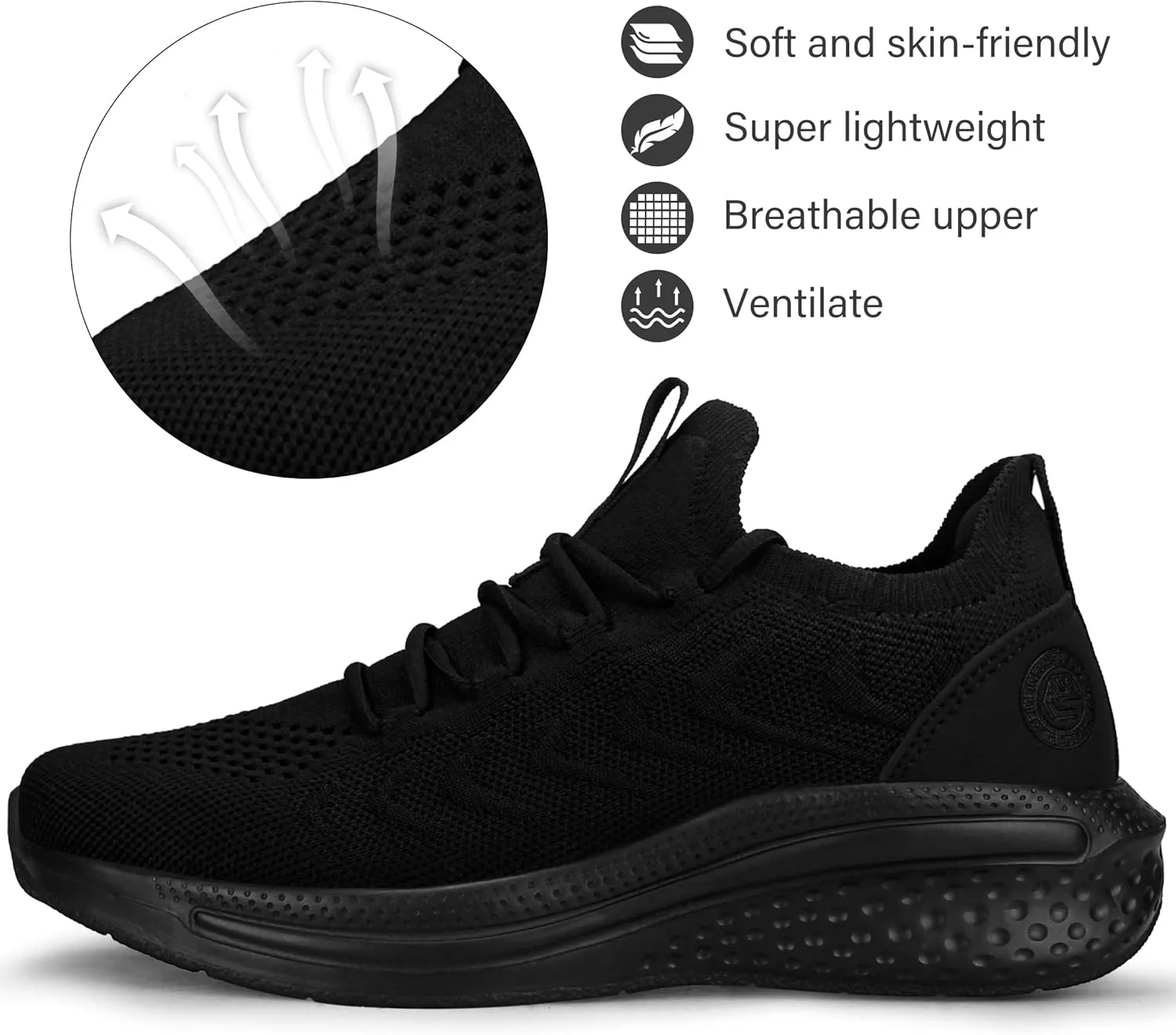 Pujcs Womens Sneakers Slip On Walking Shoes Breathable Running Shoes Lightweight Mesh Gym Shoes Non Slip Workout Shoes
