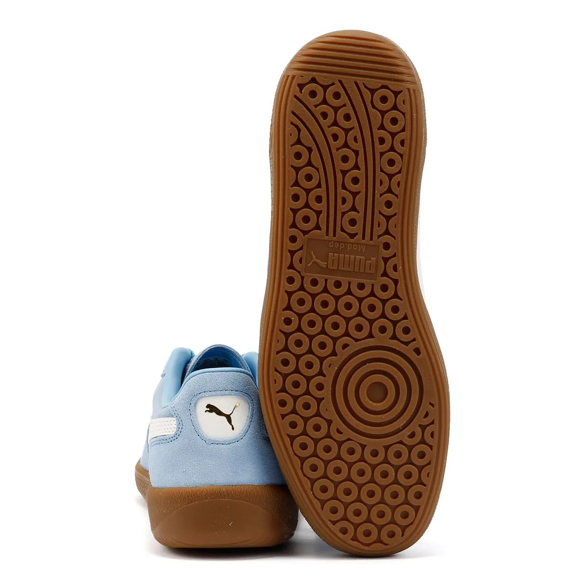 Puma Palermo Leather Light Blue/White Trainers