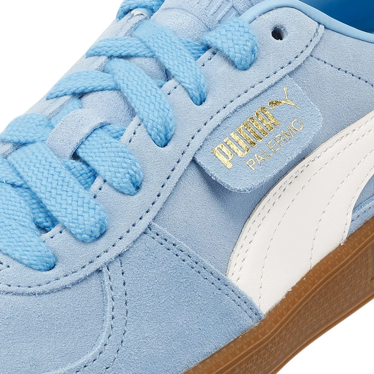 Puma Palermo Leather Light Blue/White Trainers