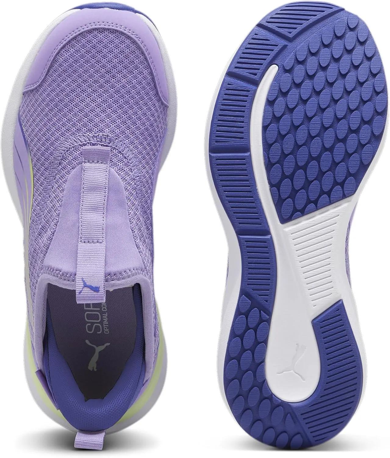 PUMA Unisex-Child Slip on Shoes Kids Kruz Sliptech(Toddler) Sneaker, Club Navy-Hyperlink Blue, 10 US