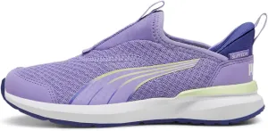 PUMA Unisex-Child Slip on Shoes Kids Kruz Sliptech(Toddler) Sneaker, Club Navy-Hyperlink Blue, 10 US