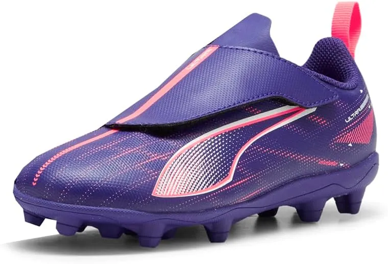 PUMA Unisex-Child Ultra Play Hook and Loop Firm Artificial Ground Sneaker