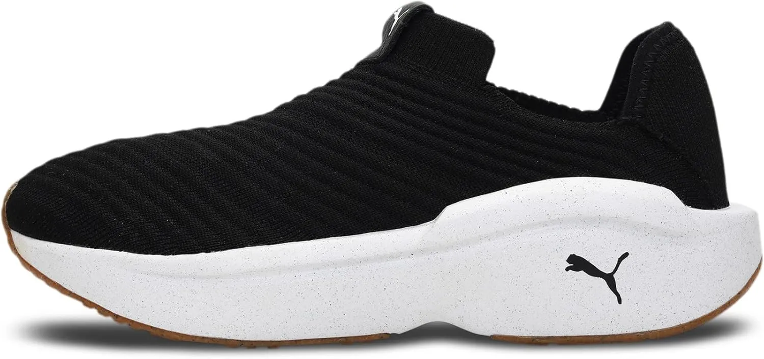 Puma Women's Enlighten Sneaker, Black White, 9.5
