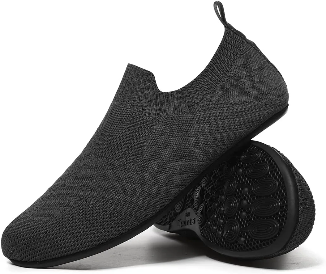 QZKDM Lightweight Slip on Grip Indoor House Slippers Barefoot Non Slip Home Exercise Yoga Shoes for Men Women