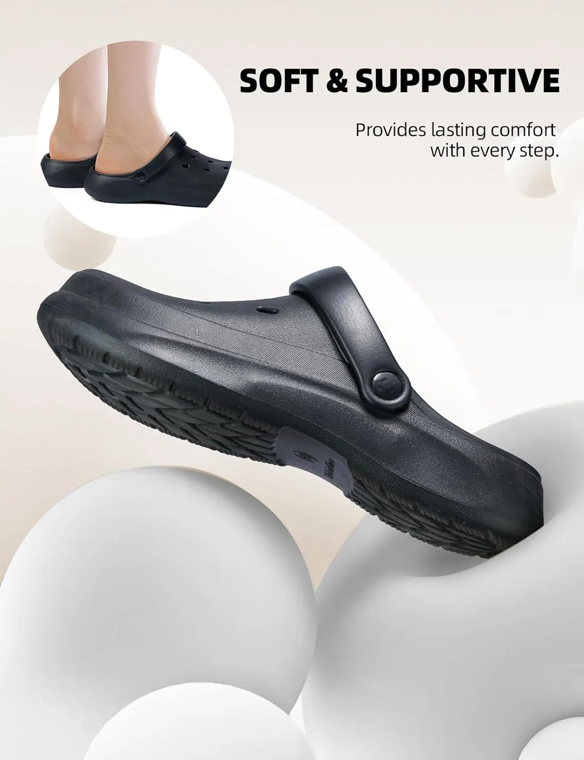RCEBOT Unisex Garden Clogs Breathable Quick Drying Garden Shoes with Arch Support for Men and Women