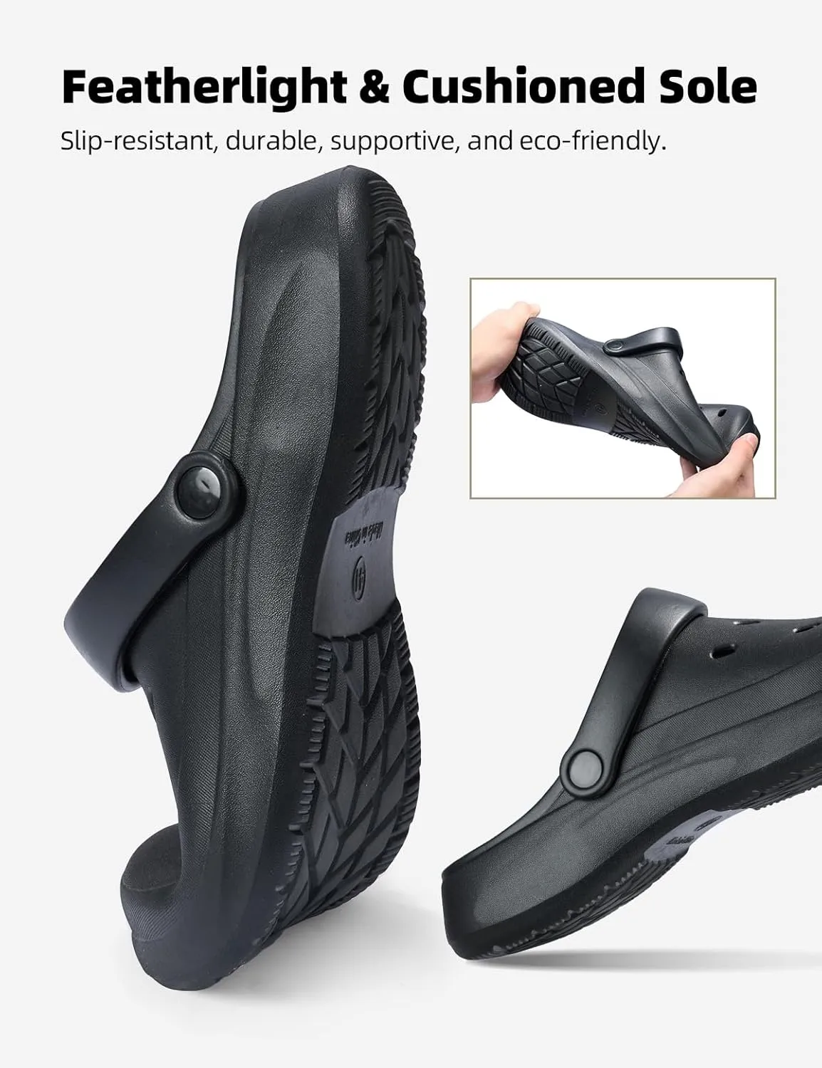 RCEBOT Unisex Garden Clogs Breathable Quick Drying Garden Shoes with Arch Support for Men and Women