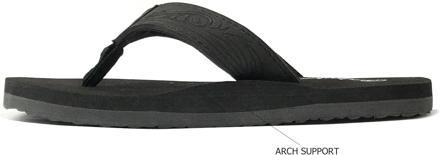 REDVOLUTION New Boys' Beach Sandal TRIBAL Tattoo | Geometric Bali Flip-Flop Sandals