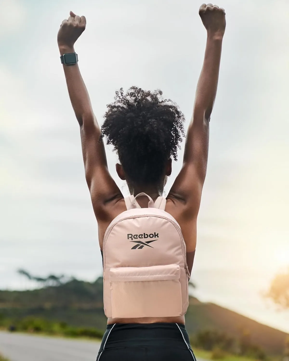 Reebok Element Backpack - Lightweight Compact Everyday Carry On Work, Gym, or Travel Backpack for Men and Women, Khaki Element