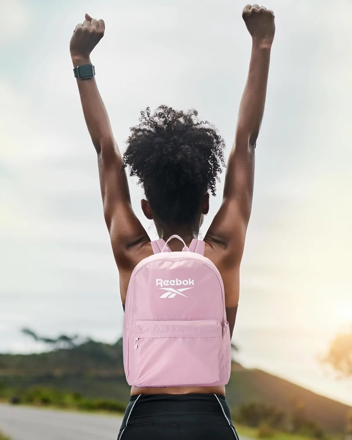 Reebok Element Backpack - Lightweight Compact Everyday Carry On Work, Gym, or Travel Backpack for Men and Women, Lilac Element