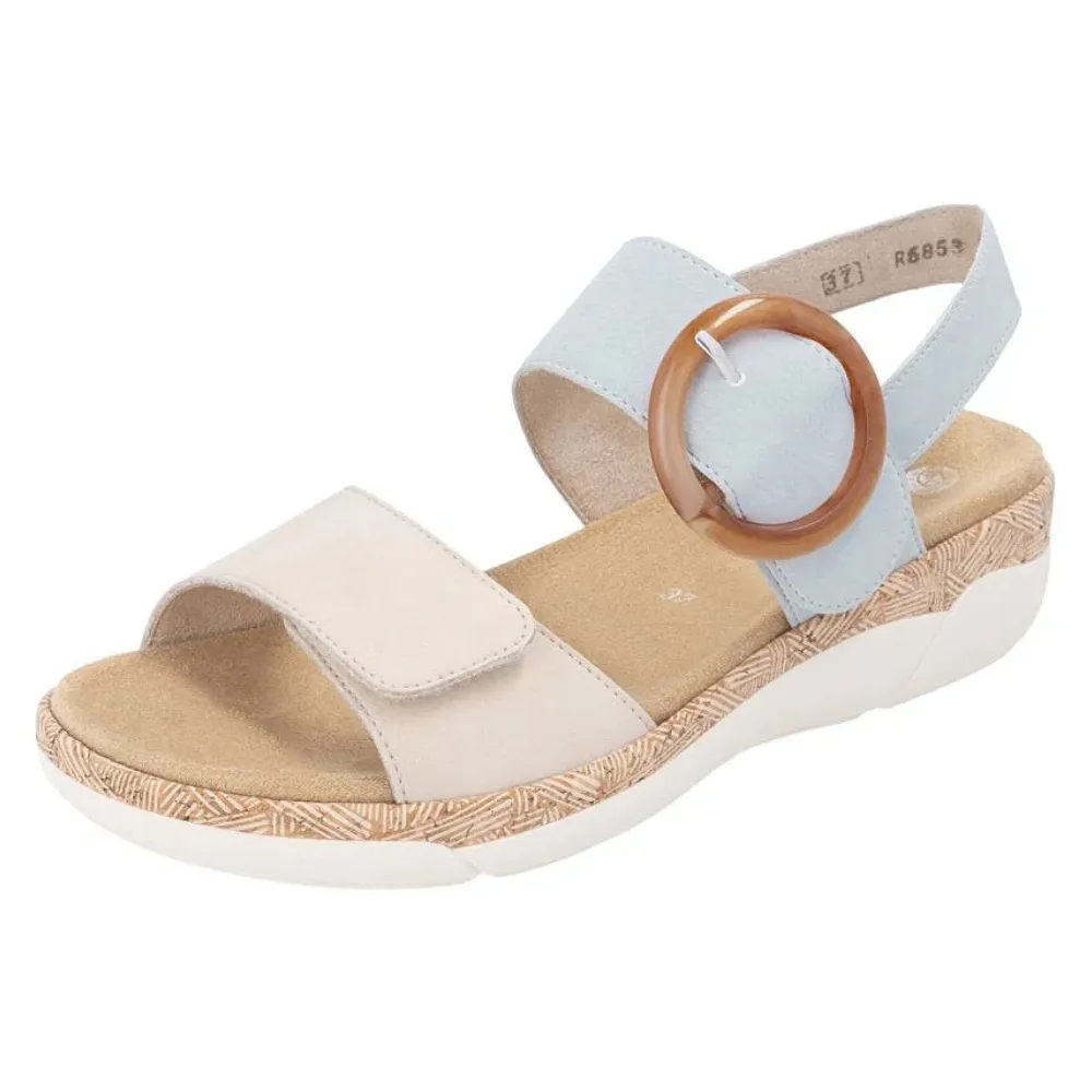 Remonte Jocelyn 53 Muschel/Blue Leather Sandal (Women's)